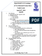 Class Meeting Agenda 04-26-21 - Copy For Students