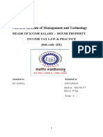 Fairfield Institute of Management and Technology: Income from Salary and House Property