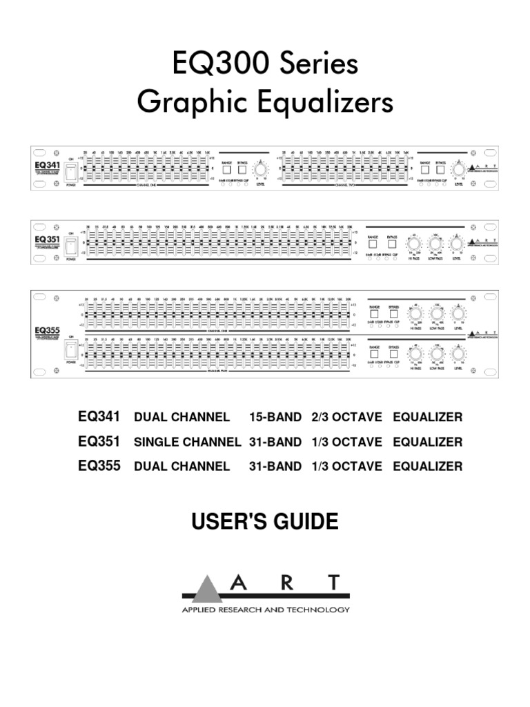 EQ300 Series Graphic Equalizers User'S Guide PDF Equalization