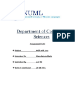 Department of Computer Sciences: Subject Submitted To Submitted by Date of Submission