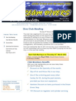 Dream Divers March 2011 Newsletter