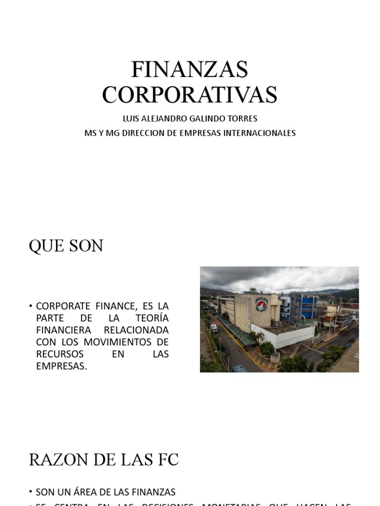 Finanzas Corporativas 1 2021 | PDF | Economía Financiera | Economias