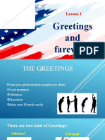 Lesson 1: Greetings and Farewells