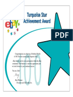 Star Award Turquoise