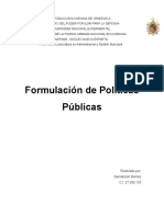 Formulacion de Politicas Publicas - Genderson Gomez VI Semestre Admon y GM