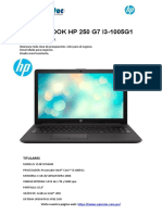 NOTEBOOK HP 250 G7 I3-1005G1: Preparada para Usted