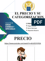 El Precio y Su Categorizacion #1