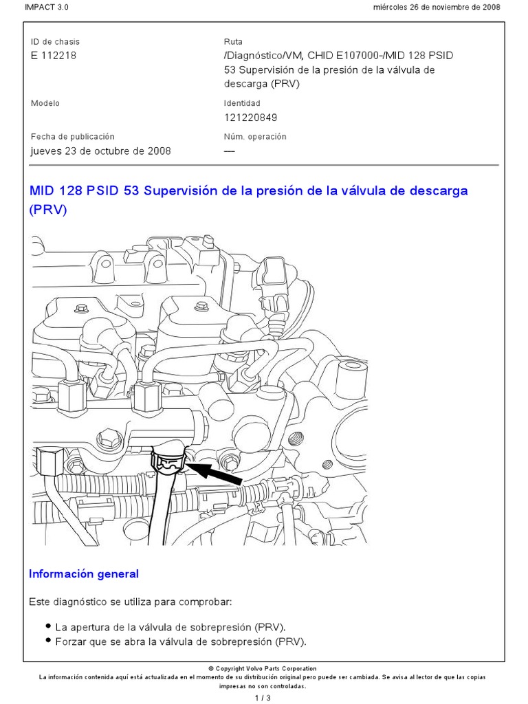 Mid 128 Psid 53 (54), (55) Supervision de La Presion de La Valvula de ...