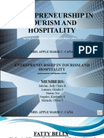 Entrepreneurship in Tourism and Hospitality: Mrs. Apple Marie C. Caña