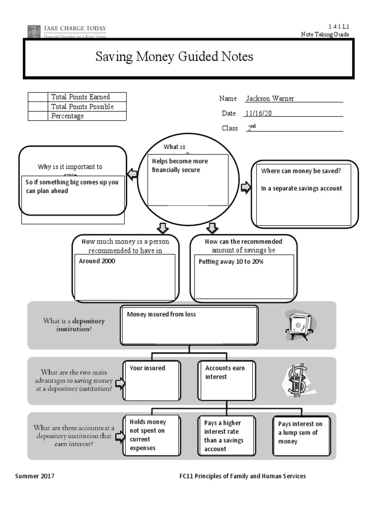 SS Guided Notes 1.4.1.L1 | PDF | Wealth | Interest