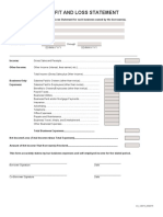 Profit and Loss Statement Bank-of-America