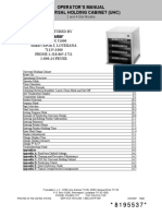 Operator'S Manual Universal Holding Cabinet (Uhc)