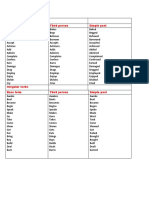 Zapata - Elizabeth Regular Verbs and Irregular Verbs