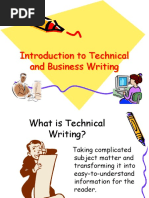 Introduction To Technical & Business Writing