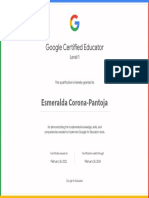 Google Certification Level One