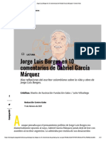 Jorge Luis Borges en 10 Comentarios de Gabriel García Márquez - Centro Gabo