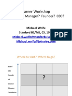 Michael Wolff Career Presentation Stanford