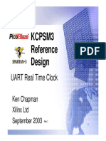 Kcpsm3 Reference Design: UART Real Time Clock