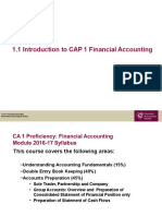1.1 Introduction To CAP 1 Financial Accounting