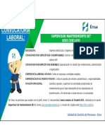 Convocatoria Laboral:: Supervisor Mantenimiento Set Sede Chiclayo