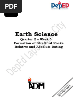 Earth Science: Quarter 2 - Week 5: Formation of Stratified Rocks Relative and Absolute Dating