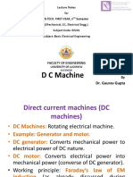 DC Machines: D C Machine