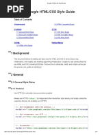 Google HTML - CSS Style Guide