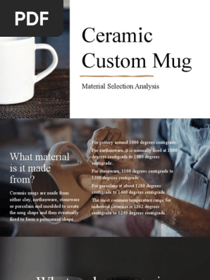 Ceramic Mug Material Analysis