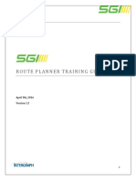 Route Planner Training Guide - April 2016