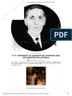 H. P. Lovecraft - El Creador de Leyendas Que Se Convirtió en Leyenda