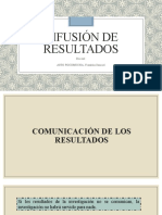 Presentacion - Difusion de Resultados