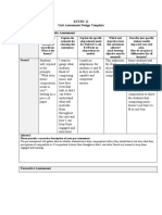 Entry 11 Unit Assessment Design Template Pre-Assessment / Diagnostic Assessment