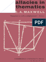 E. A. Maxwell - Fallacies in Mathematics-Cambridge University Press (2006)