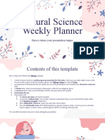 Natural Science Weekly Planner by Slidesgo