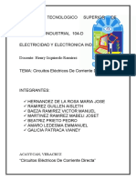 Circuito De Corriente Directa Practica 1