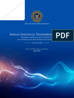 Annual Statistical Transparency Report