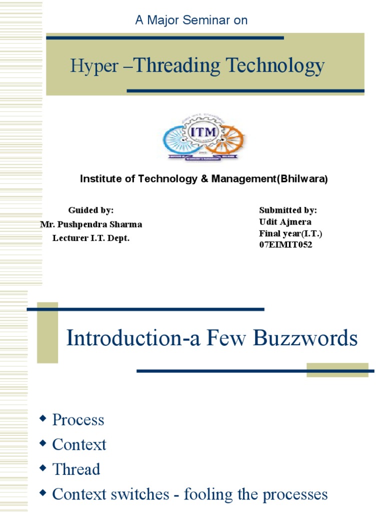 Hyper Threading Technology PDF Computer Hardware Central