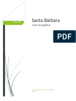 Santa Bárbara: Texto Monográfico