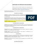 Contrato de Prestação de Serviço de Aulas Particulares - Cliente