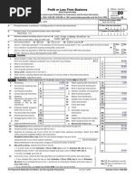 Profit or Loss From Business: Schedule C (Form 1040) 09