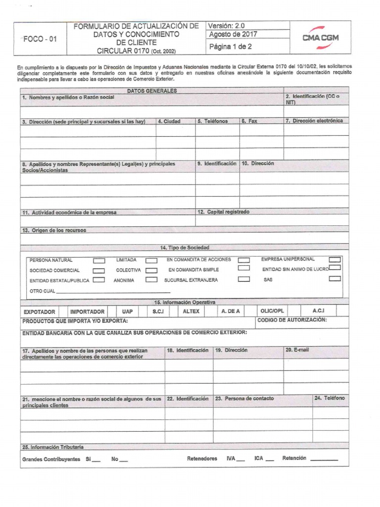 Cma CGM Circular 0170 | PDF