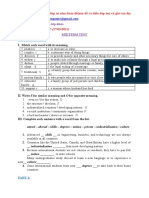 Midterm Test For English Reading 1 Class C 04