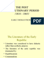 Тне Post -Revolutionary Period /1810 - 1865/: Early Romanticism