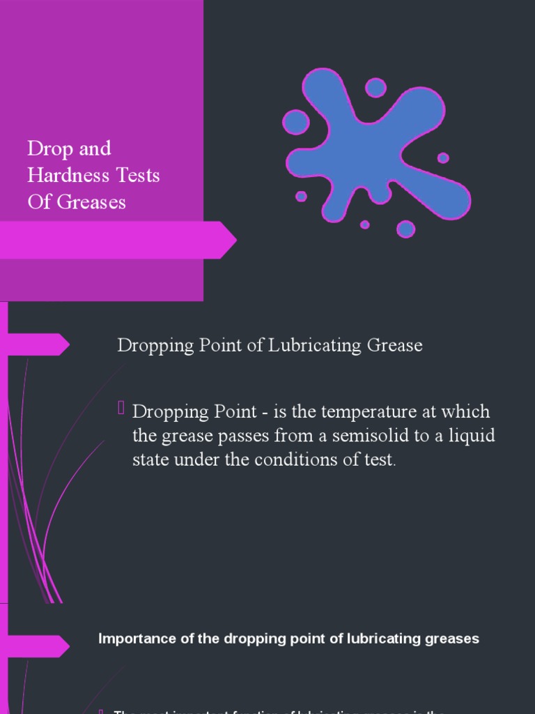 Grease Drop Point and Hardness Testing | PDF | Lubricant | Wear