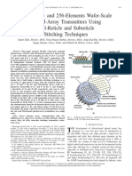 60-GHz 64 - and 256-Elements Wafer-Scale Phased-Array Transmitters Using Full-Reticle and Subreticle Stitching Techniques