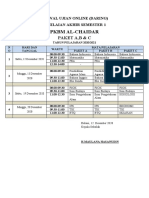 Jadwal Pas 1 Paket A, B & C 2020 Ok