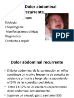 DAR: Diagnóstico y manejo del dolor abdominal recurrente en niños