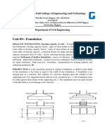 Unit 05 Shallow Foundation