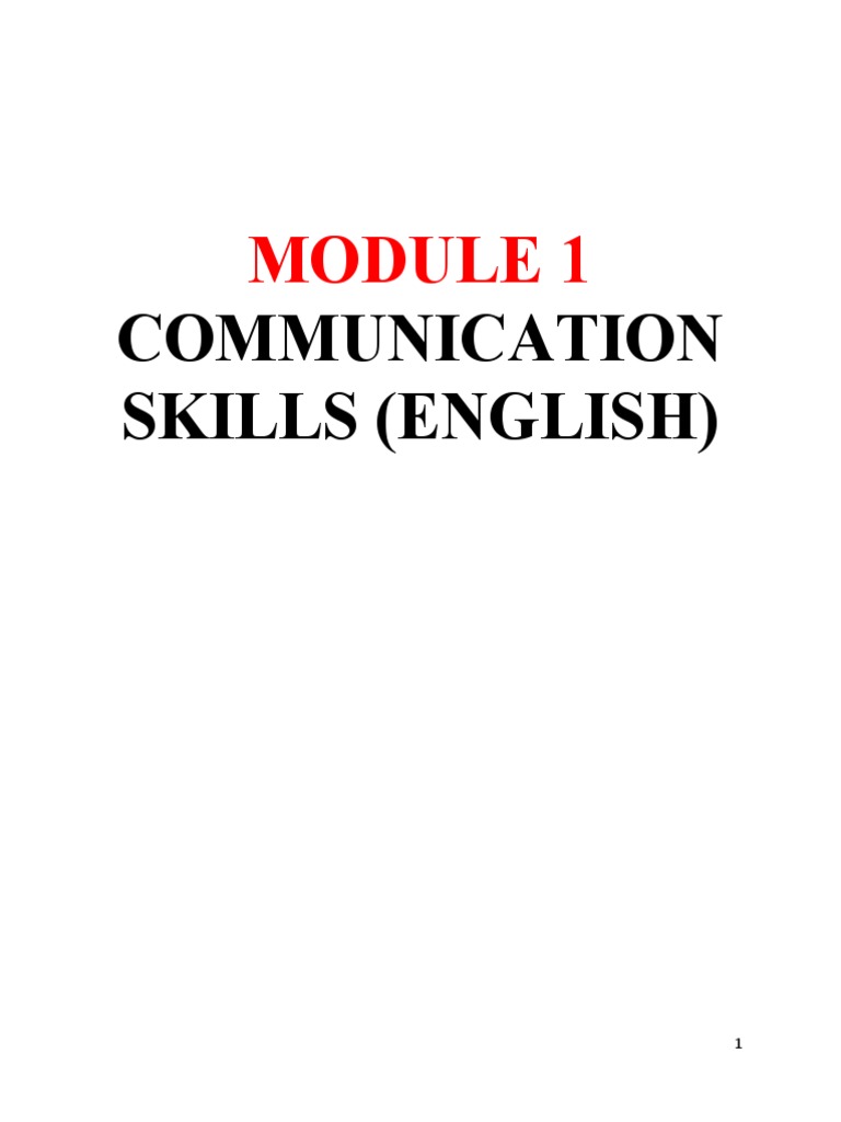 English Communication Skills | PDF | Linguistics | Cognitive Science
