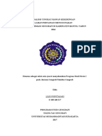 Analisis Tingkat Rawan Kekeringan